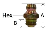 Metric Grease Fitting Straight Ball Check Diagram 2